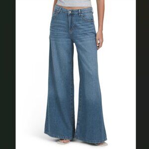 NEW REWASH Low Pro Palazzo Jeans in medium wash for women 825 2j7